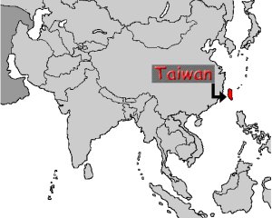 In case you are not sure where Taiwan is